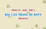 Bài 7.23 trang 56 Toán 10 Kết nối tri thức Tập 2
